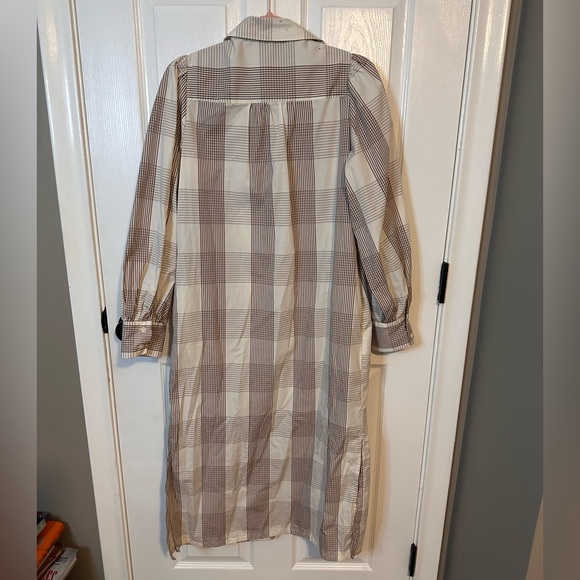 A new day Tie-Waist Shirt Dress in Neutral Stripe - Picture 11 of 12